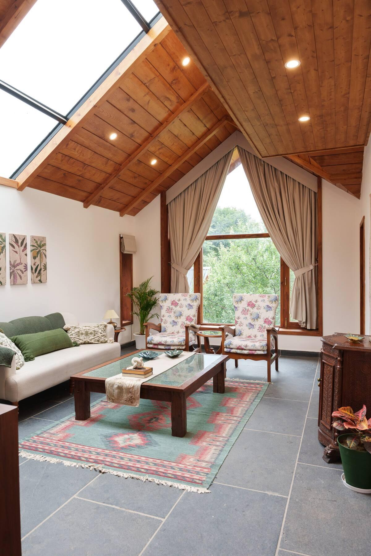 Tranquil Bedroom with Apple Orchard x Solis Nature