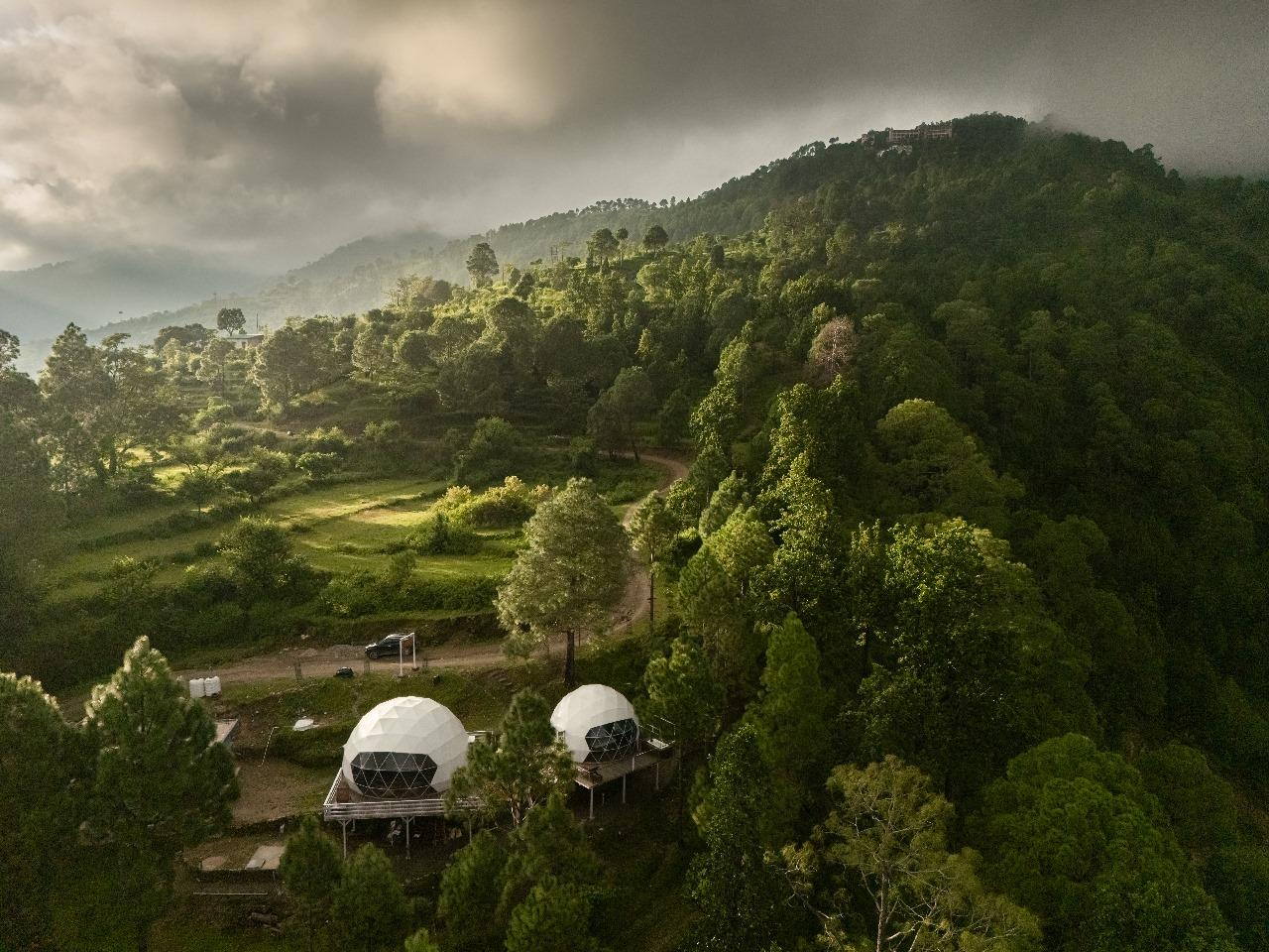 Glamp Echo Corbett, Geodesic Dome-Canopy x Solis Nature