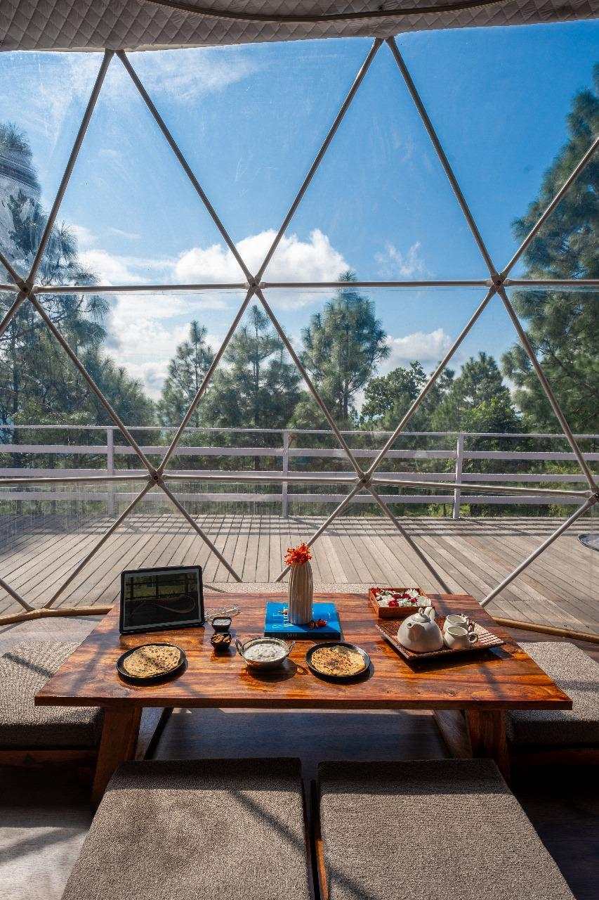 Glamp Echo Corbett, Geodesic Dome-Canopy x Solis Nature