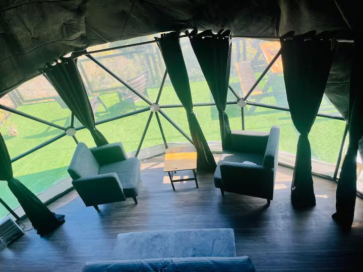 Glamping Dome at Naukuchiatal x Solis Nature Glamping Dome at Naukuchiatal x Solis Nature