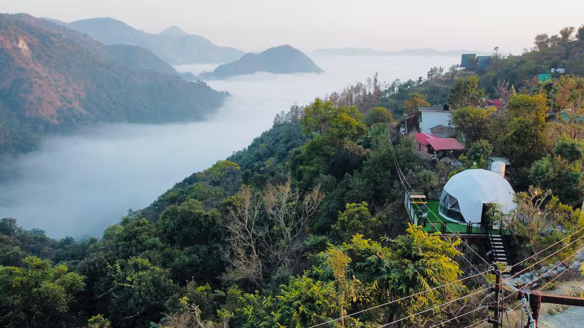 Glamping Dome at Naukuchiatal x Solis Nature Glamping Dome at Naukuchiatal x Solis Nature