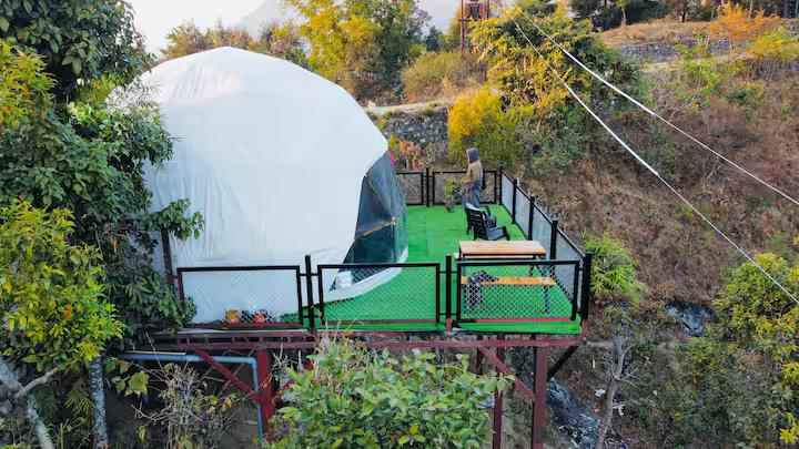 Glamping Dome at Naukuchiatal x Solis Nature Glamping Dome at Naukuchiatal x Solis Nature