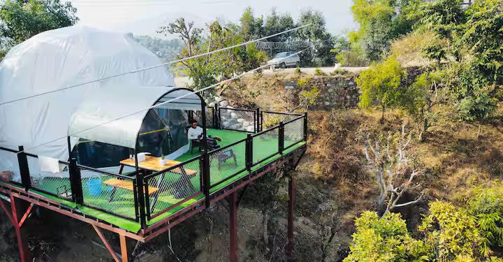 Glamping Dome at Naukuchiatal x Solis Nature Glamping Dome at Naukuchiatal x Solis Nature