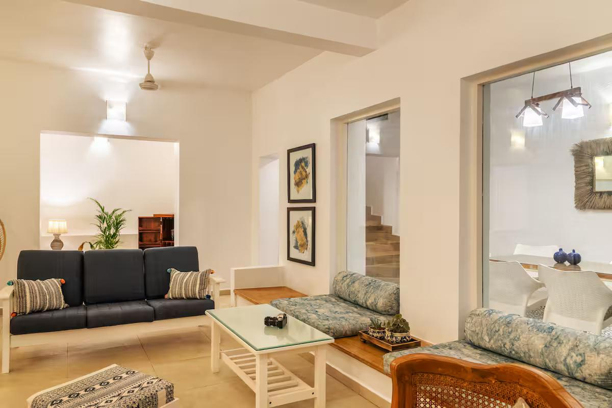 Authentic Villa on Morjim Beach x Solis Nature