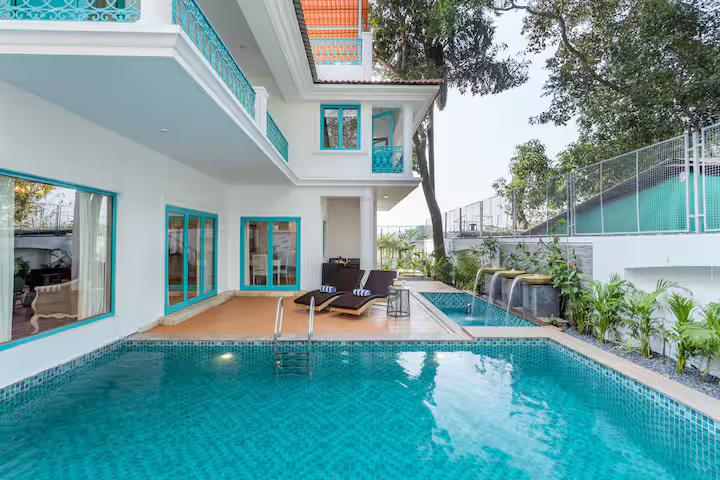 Amber 4 BR Private Pool Villa near Calangute x Solis Nature