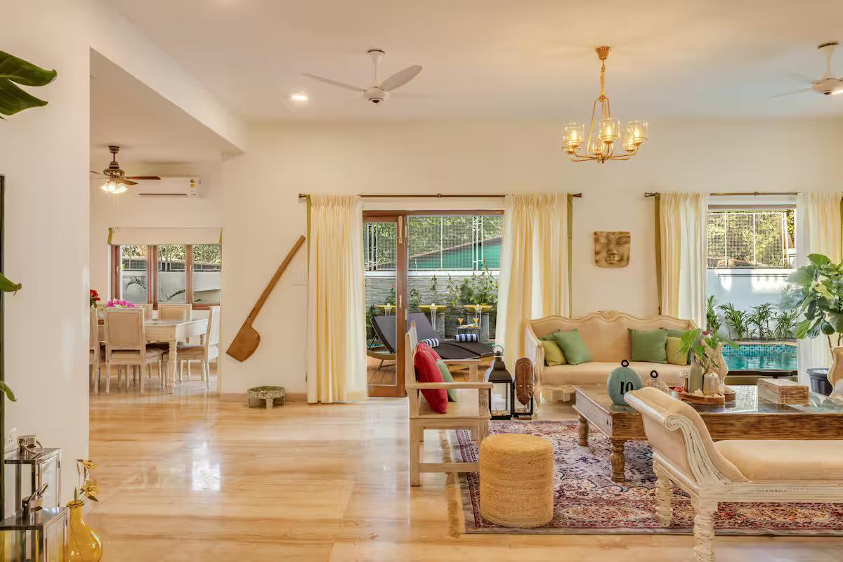 Amber 4 BR Private Pool Villa near Calangute x Solis Nature