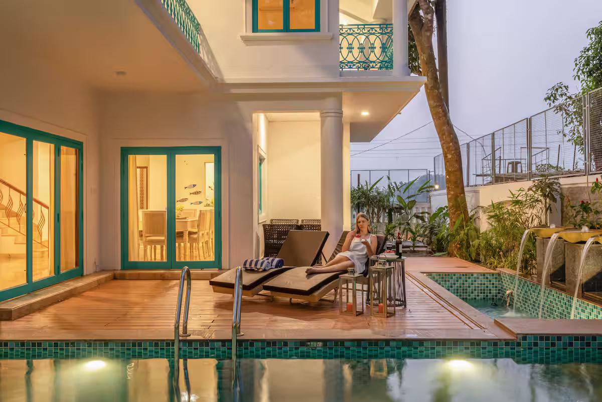 Amber 4 BR Private Pool Villa near Calangute x Solis Nature