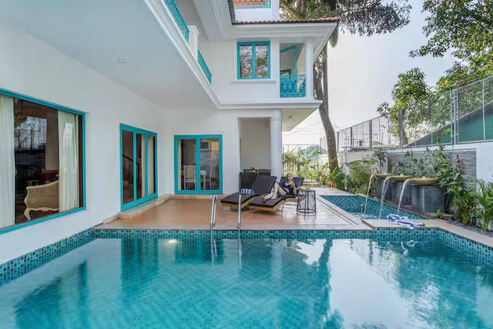 Amber 4 BR Private Pool Villa near Calangute x Solis Nature