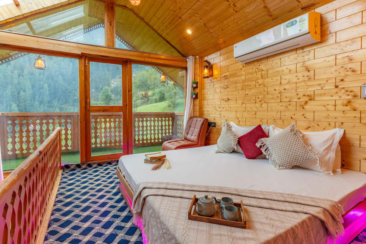 Private Jacuzzi & Mountain Views Cozy Wooden Cabin x Solis Nature