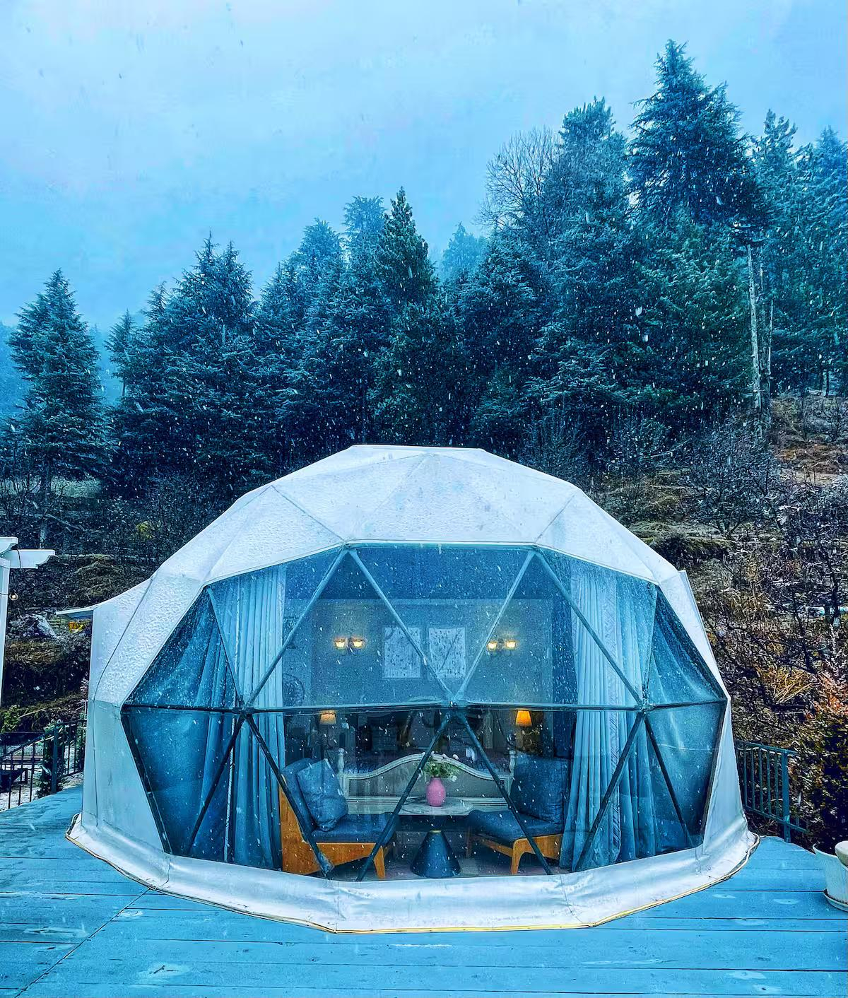 Himalayan Ridge  LuxDome with Hammock & Pvt Deck x Solis Nature