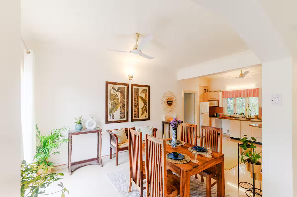 2bhk w/ pool + Kitchen | 8 mins from beach x Solis Nature