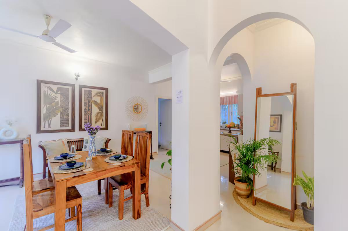 2bhk w/ pool + Kitchen | 8 mins from beach x Solis Nature