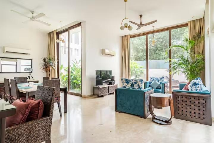 Candolim Retreat 3BHK Villa + Private Pool x Solis Nature