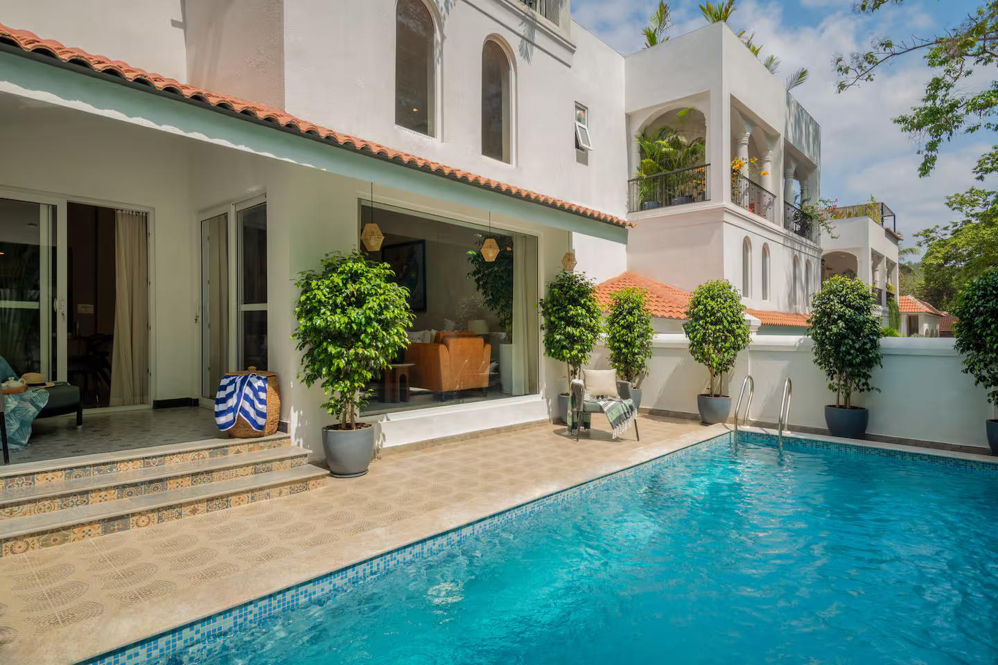 Pvt Pool villa•Walking to best resturants of goa x Solis Nature