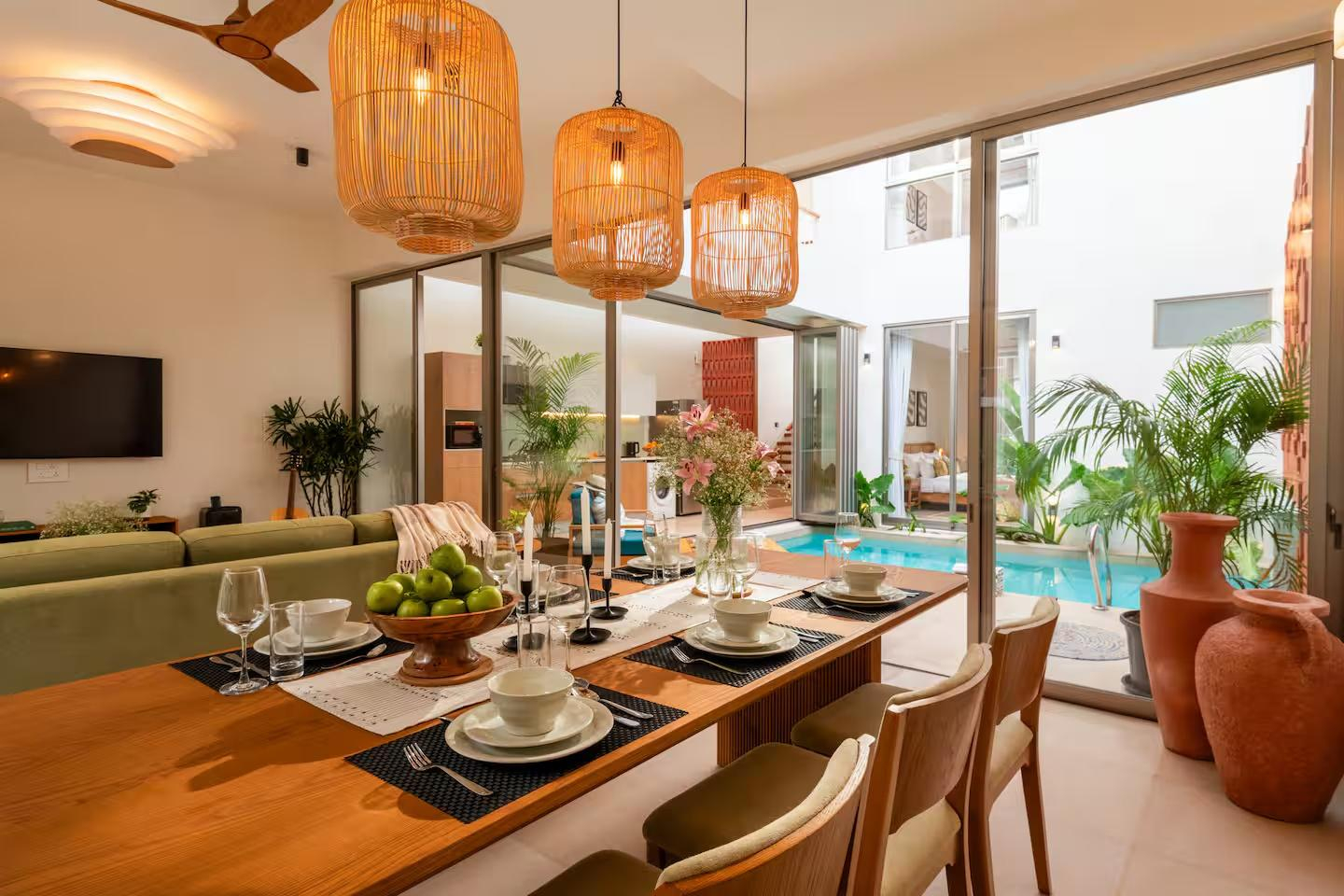 TBK villaR4 | Pvt Pool | Vagator | 5 mins to Beach x Solis Nature