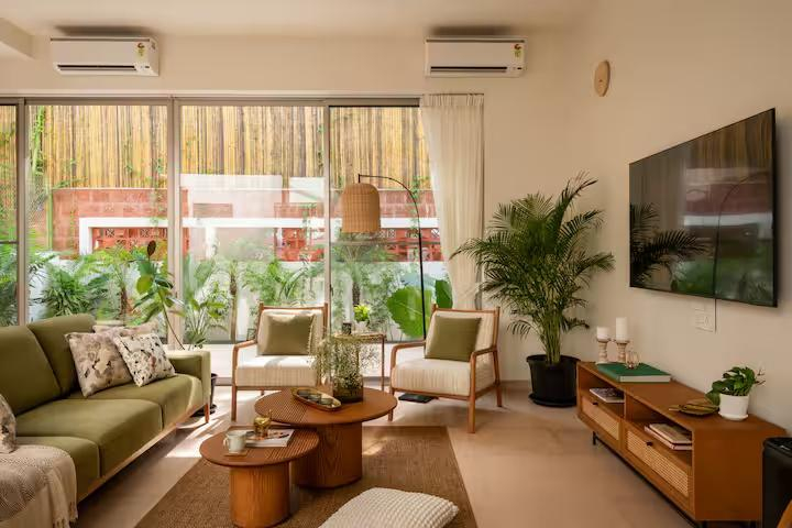 TBK villaR4 | Pvt Pool | Vagator | 5 mins to Beach x Solis Nature