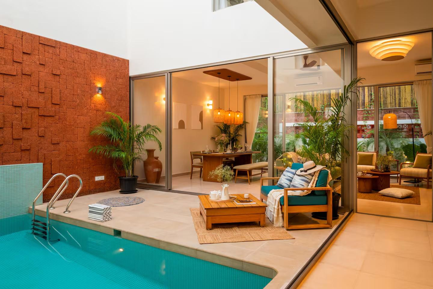 TBK villaR4 | Pvt Pool | Vagator | 5 mins to Beach x Solis Nature