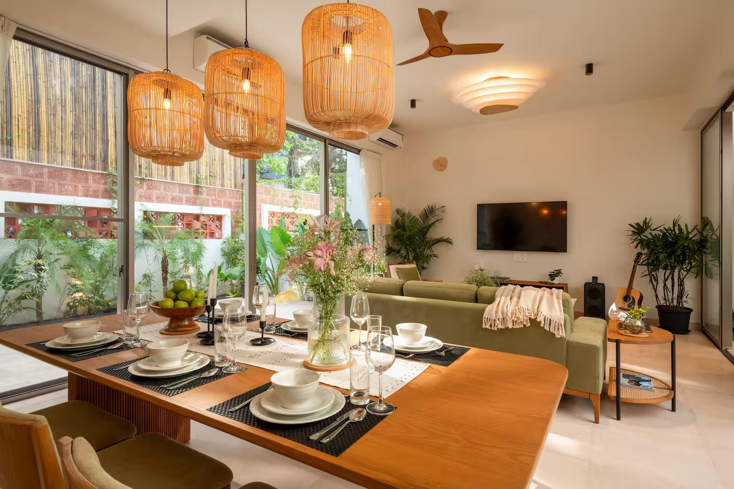 TBK villaR4 | Pvt Pool | Vagator | 5 mins to Beach x Solis Nature