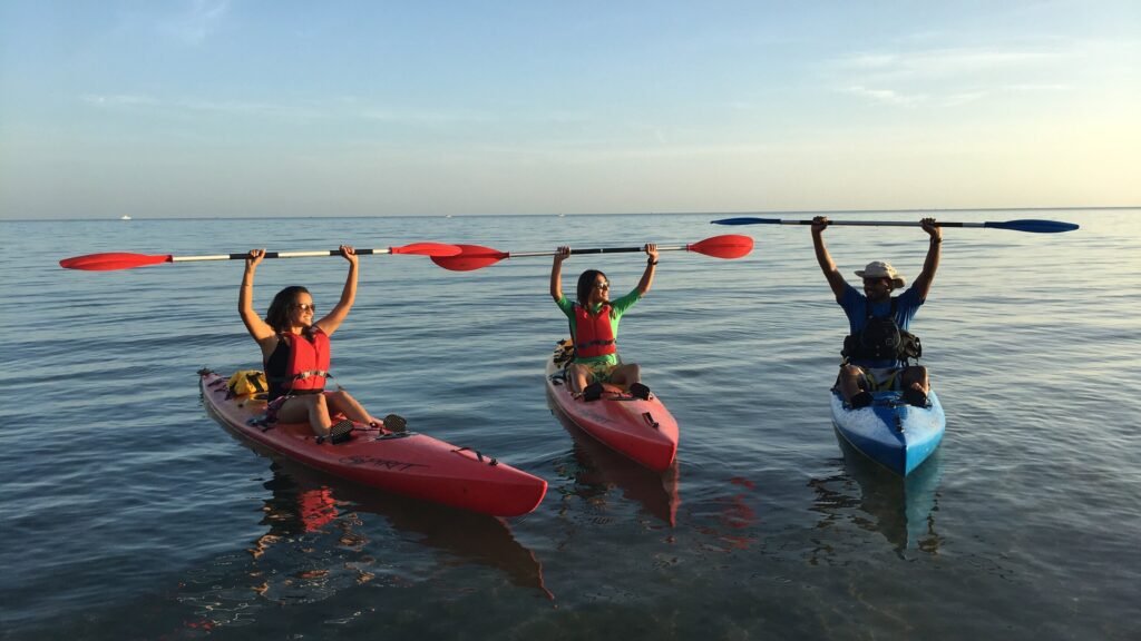 Canoeing in Tehri Lake